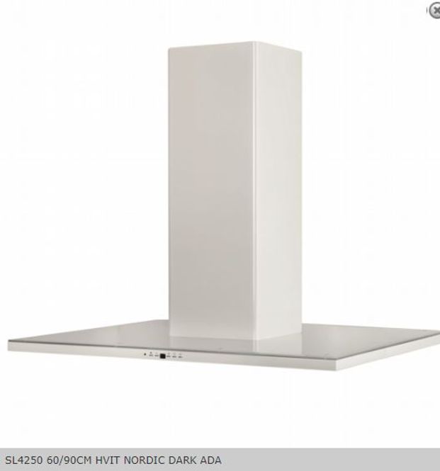 Hovedbilde Silverline Ventilator Fritthengende modell 90CM HVIT NORDIC ...