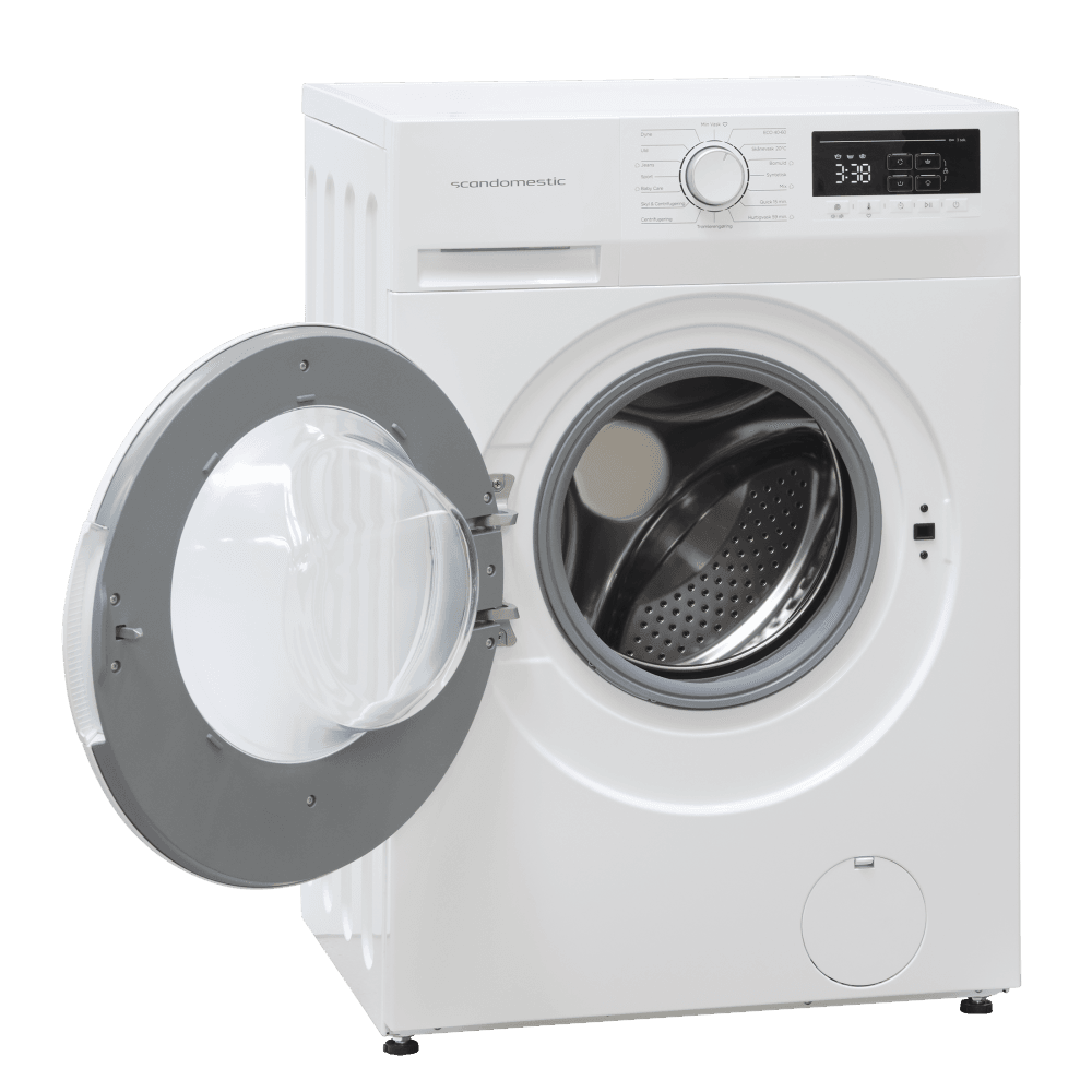 Scandomestic vaskemaskin hvit 60 cm 8 kg WMF2408WA