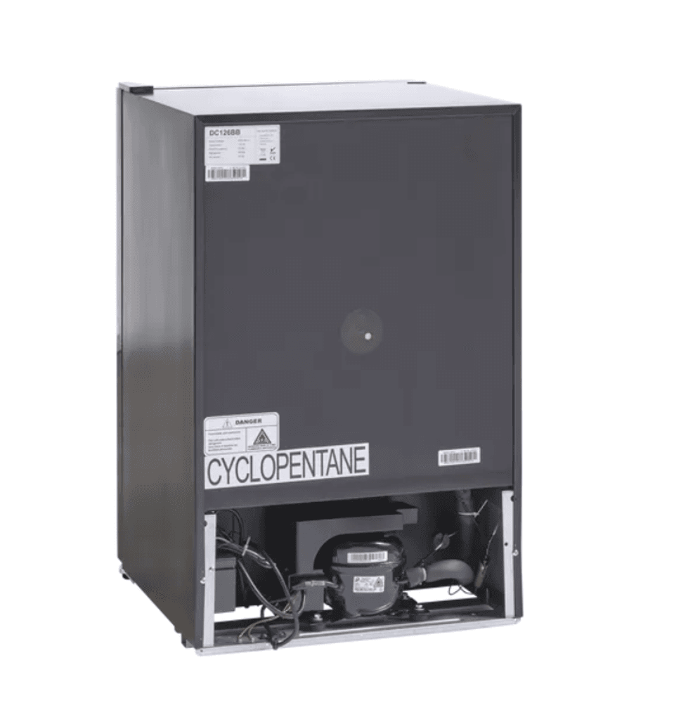 Scandomestic display kjøleskap sort 84,5 cm DC126BB 