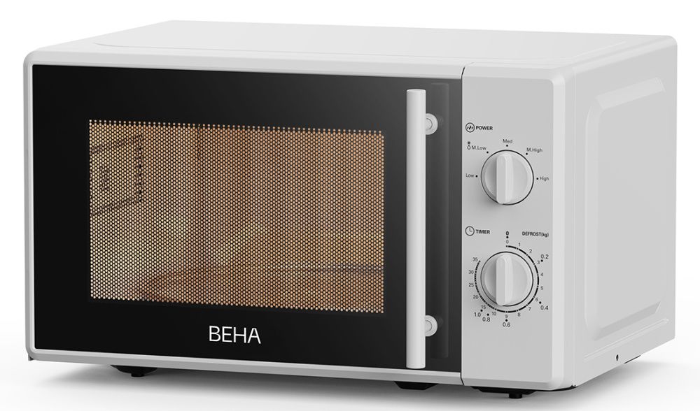 Beha mikrobølgeovn hvit 20 liter mekanisk MO 2025 220025