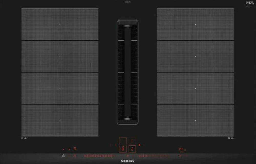 Siemens induksjonsplatetopp med integrert ventilator Iq 700 EX875LX67E 622 m³/t