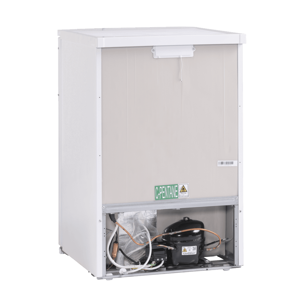 Scandomestic frittstående fryseskap hvit 84 cm FRT85WD