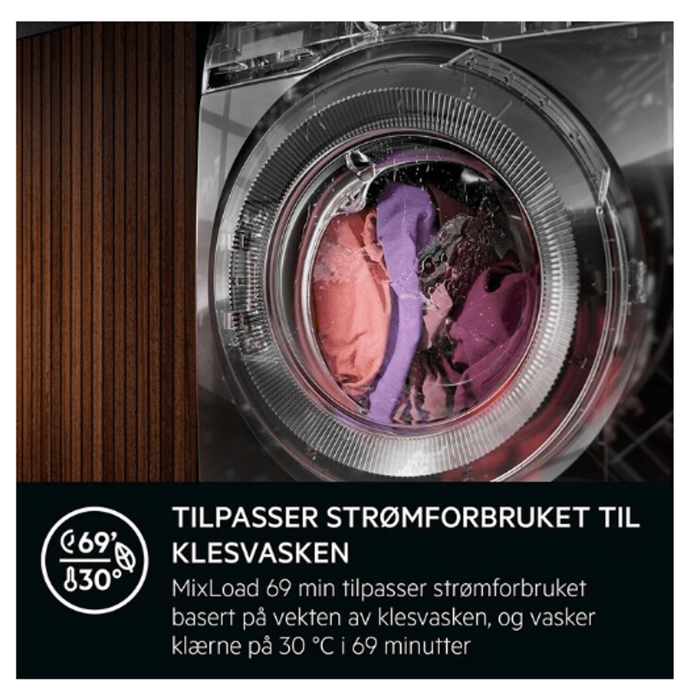 AEG vaskemaskin 8 kg 1600 o/min LR722K86O 