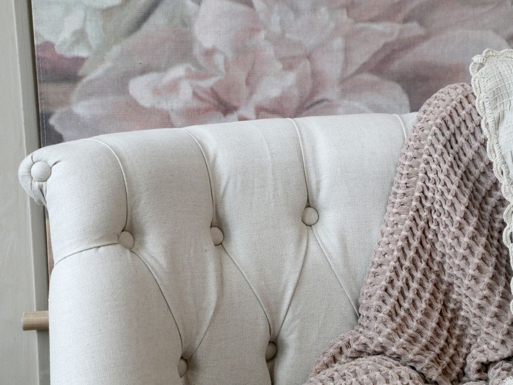 Chic Antique Fransk Sofa i linstoff 2. pers 41029230