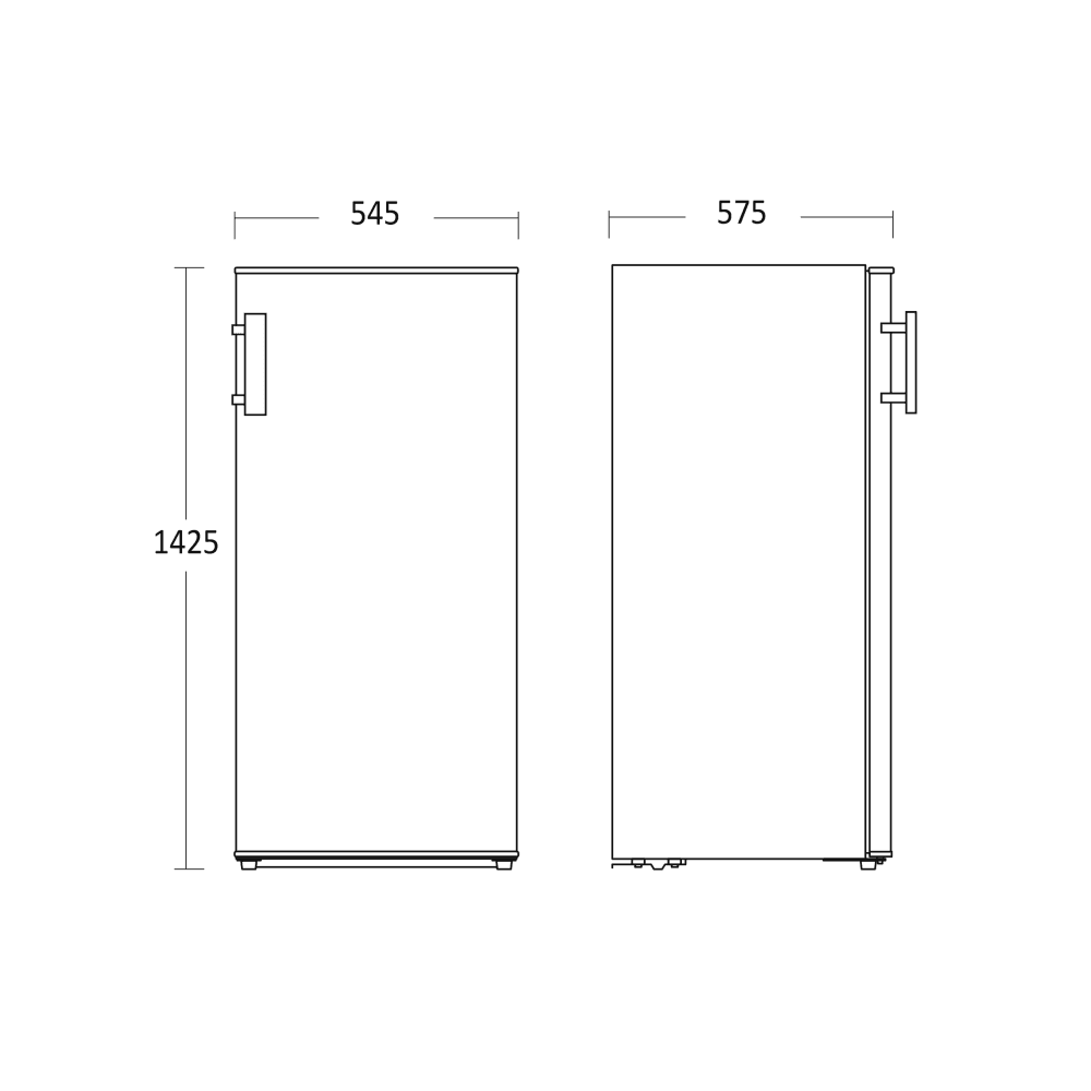 ​​​​​Scandomestic fryseskap hvit 142,5 cm FRF168W