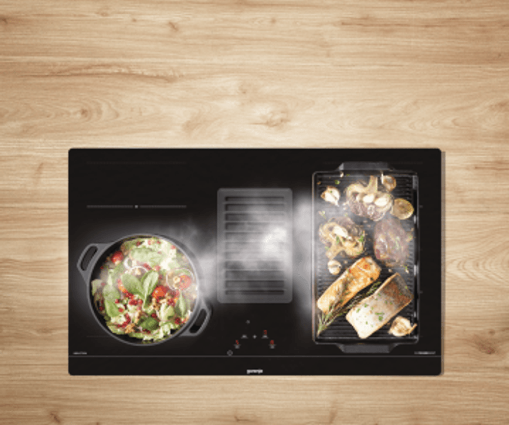 Gorenje induksjons platetopp med ventilator HET949BSC AreaFlex