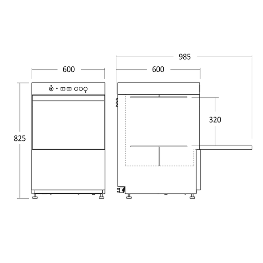 Scandomestic oppvaskmaskin i stål 60 cm GD510BDDSS